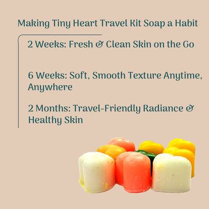 Tiny Hearts Travel Kit Soaps pack of 10 | Verified Sustainable by Brown Living™