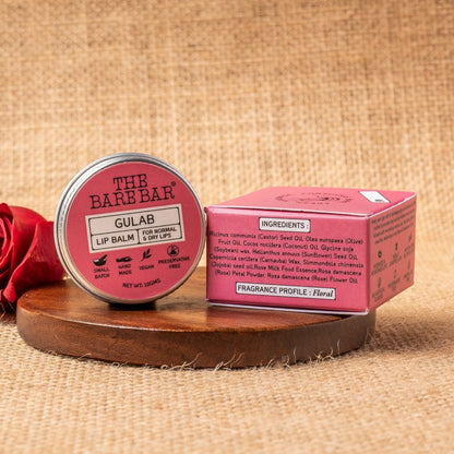 Traditional Gulab Lip Balm with Rose Extracts | Verified Sustainable by Brown Living™