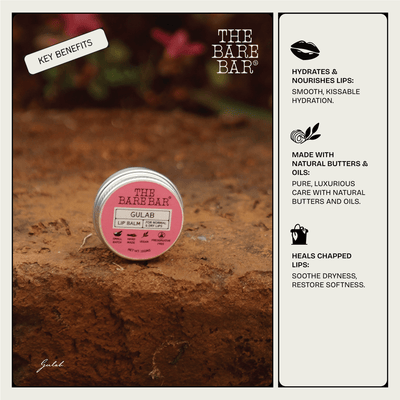 Traditional Gulab Lip Balm with Rose Extracts – Lip Balms on Brown Living™. SKU: 8904448007794. Img 4.