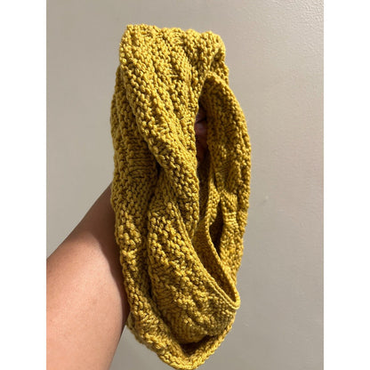 Trendy Merino Wool Balaclava with Twist and Patterned Design – Womens Hat by Naram available on Brown Living™. Ochre . SKU: BTD - 04. Img 18.