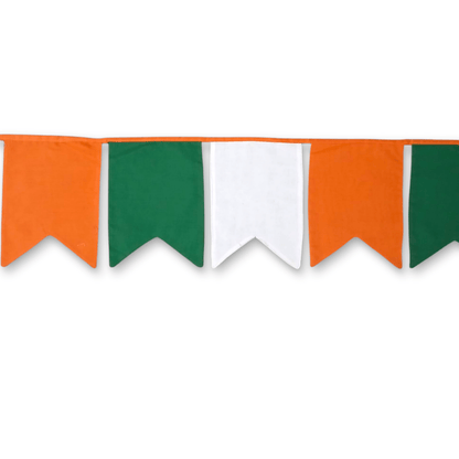 Tricolour bunting, Independence /Republic Day Bunting Swallow Tail | Verified Sustainable by Brown Living™