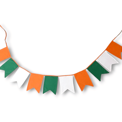 Tricolour bunting, Independence /Republic Day Bunting Swallow Tail | Verified Sustainable by Brown Living™
