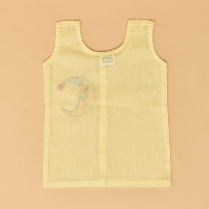 Tropical Night Trio Jabla (Moon, Pineapple and Owl Design) - Pure Cotton Hand Embroidered Baby Jabla Set of 3 | Verified Sustainable by Brown Living™