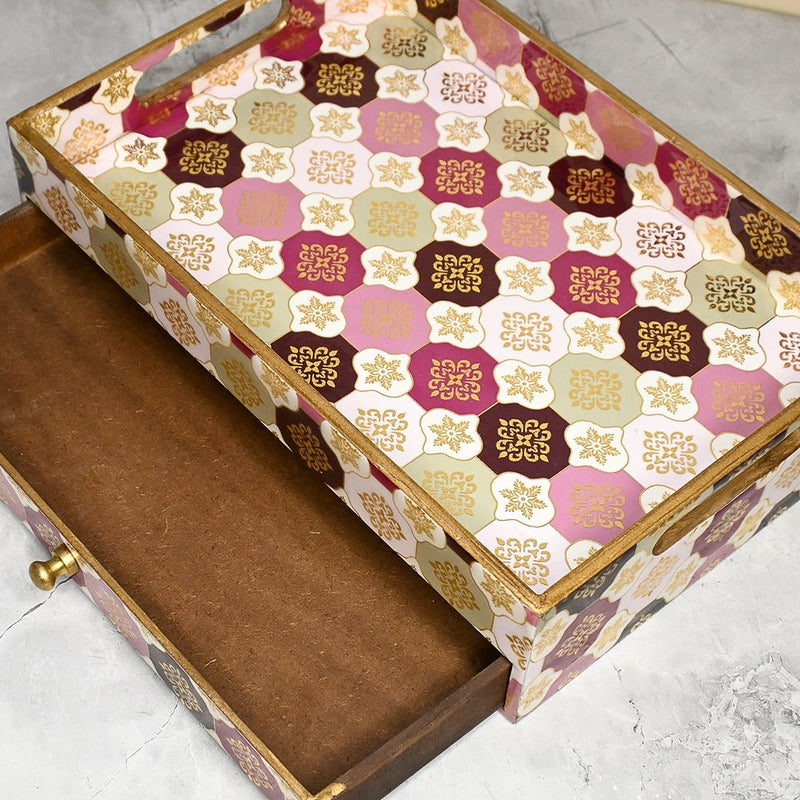 Turkish Pattern Drawer Box | Verified Sustainable by Brown Living™