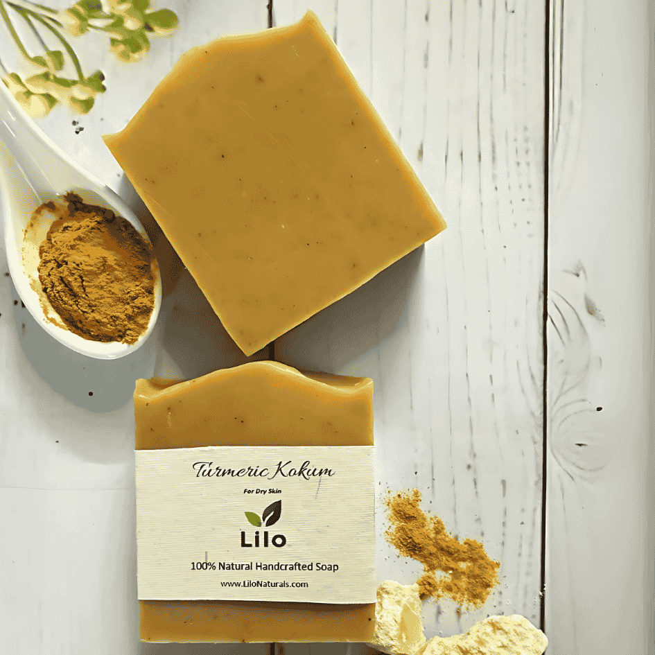 Turmeric Kokum Bar Soap for Dry Skin with A2 Milk & Lavender | Verified Sustainable by Brown Living™