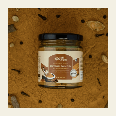 Turmeric Latte Mix | With Ashwagandha | Antioxidants | 100g – Health & Energy Drinks on Brown Living™. SKU: SOS0TLM0G100. Img 6.