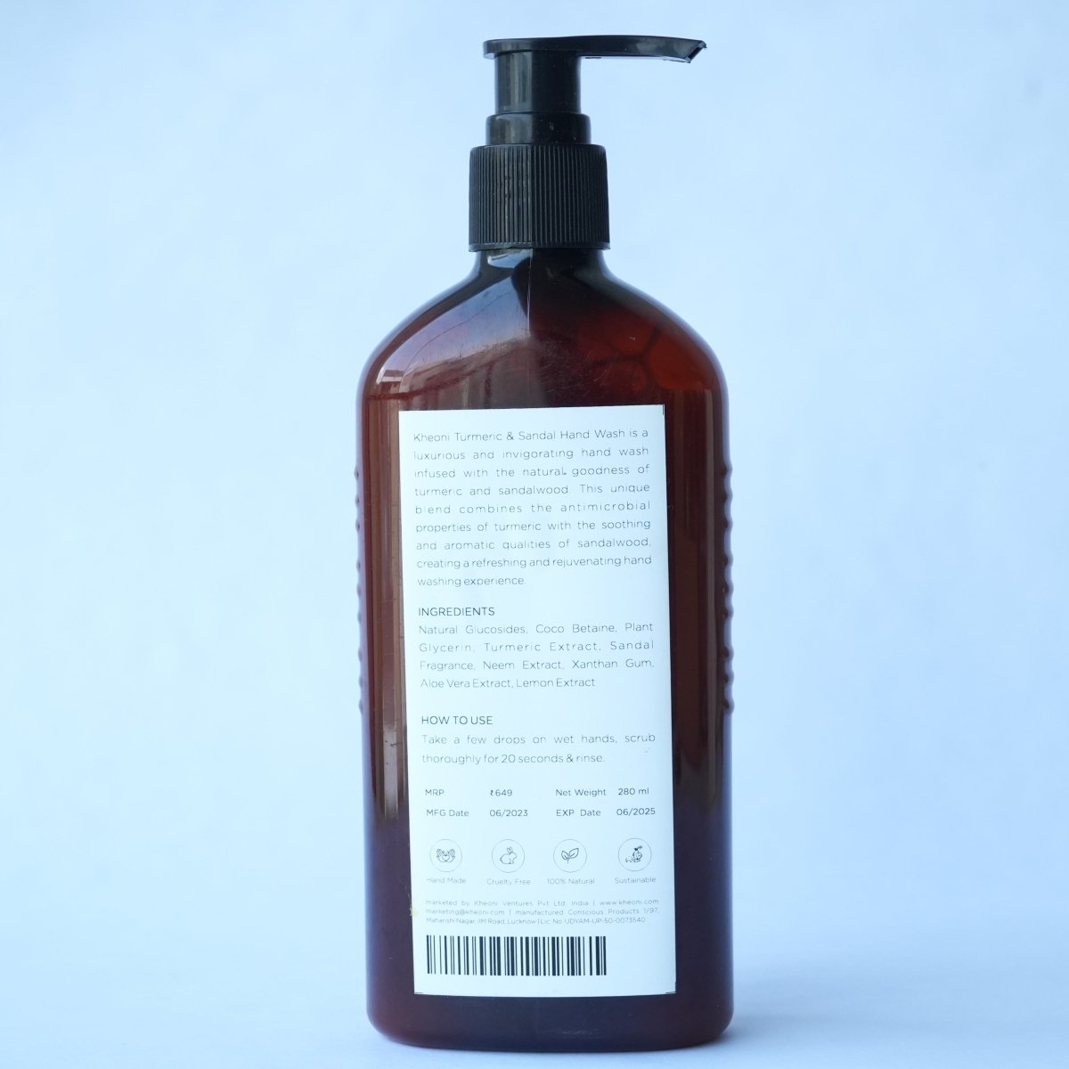 Turmeric Sandalwood Gentle Handwash | Verified Sustainable by Brown Living™