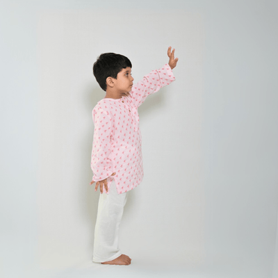 100% Cotton Tweetie Tots Kids Kurta & Pants Set – Kids Nightwear on Brown Living™. SKU: TWT23H1. Img 2.