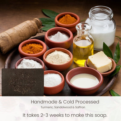 Ubtan | Cold Process Handmade Soap – Body Soap on Brown Living™. SKU: phpnl 909109. Img 3.