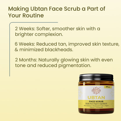 Ubtan Natural Scrub | A soap free body wash | Verified Sustainable by Brown Living™