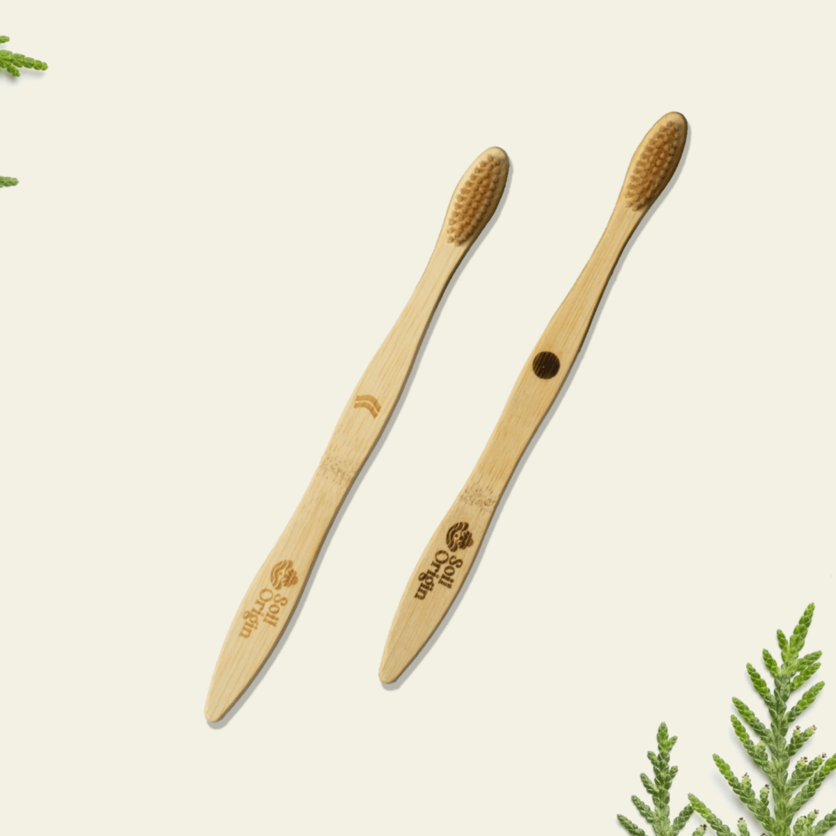 Ultra Soft Bamboo Toothbrush | Eco - Friendly & Anti - Bacterial | Verified Sustainable by Brown Living™