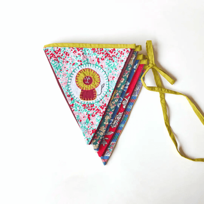 Upcycled Animal Banner Bunting – Wall Decor on Brown Living™. SKU: UMW - BUNTING - ANML - 01. Img 4.