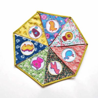 Upcycled Animal Banner Bunting – Wall Decor on Brown Living™. SKU: UMW - BUNTING - ANML - 01. Img 1.