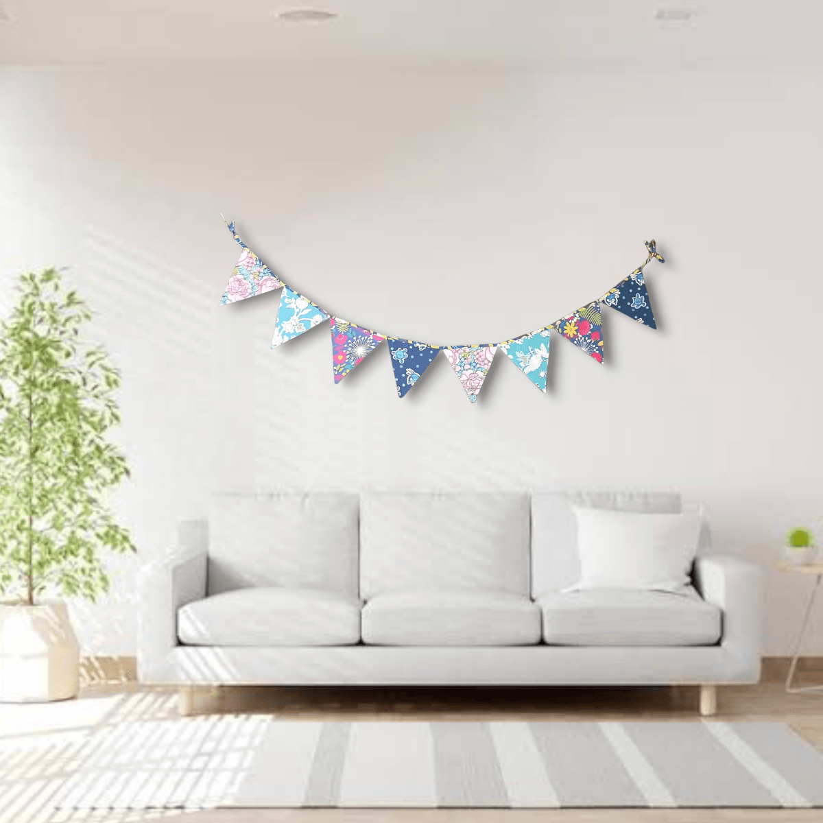 Upcycled Blue Bunting | Verified Sustainable by Brown Living™