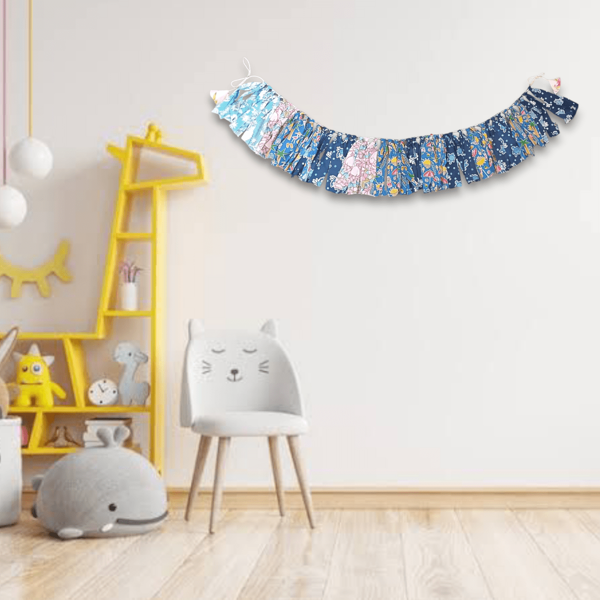 Upcycled Blue Fringes | Verified Sustainable by Brown Living™