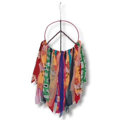 Upcycled Boho Dreamcatcher – Wall Decor on Brown Living™. SKU: UMW - DREAM - BOHO - 01. Img 1.