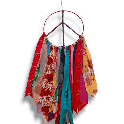 Upcycled Boho Dreamcatcher – Wall Decor on Brown Living™. SKU: UMW - DREAM - BOHO - 01. Img 5.