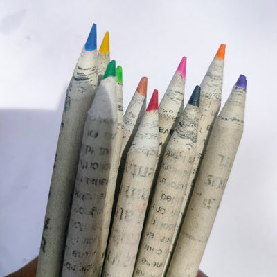 Upcycled Color Pencil – Sustainable & Vibrant Coloring – Pencils on Brown Living™. SKU: CPENCIL. Img 4.