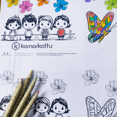 Upcycled Color Pencil – Sustainable & Vibrant Coloring – Pencils on Brown Living™. SKU: CPENCIL. Img 3.
