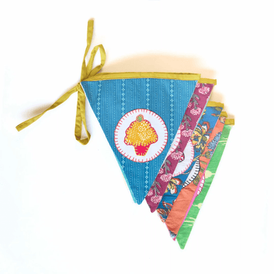 Upcycled Cupcake Banner Bunting – Wall Decor on Brown Living™. SKU: UMW - BUNTING - CUPCAKE - 01. Img 4.
