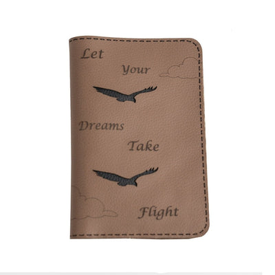 Upcycled Handmade Passport Cover – Passport Wallet on Brown Living™. SKU: W0012B. Img 1.