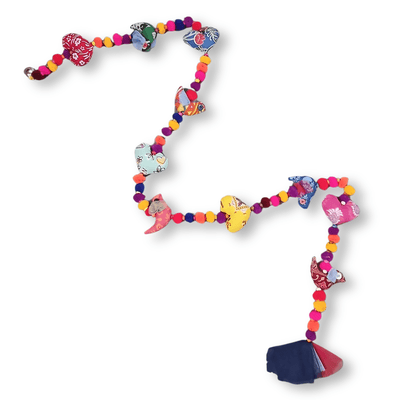 Upcycled Heart Bird String – Wall Decor on Brown Living™. SKU: UMW - BIRD - STRING - 01. Img 6.