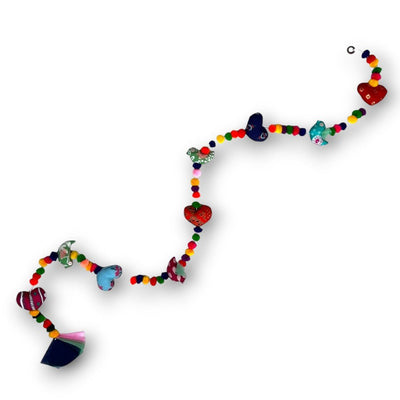 Upcycled Heart Bird String – Wall Decor on Brown Living™. SKU: UMW - BIRD - STRING - 01. Img 5.