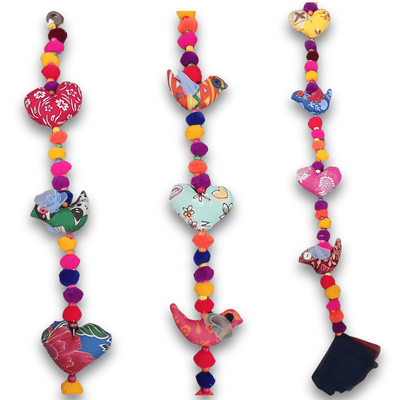 Upcycled Heart Bird String – Wall Decor on Brown Living™. SKU: UMW - BIRD - STRING - 01. Img 8.