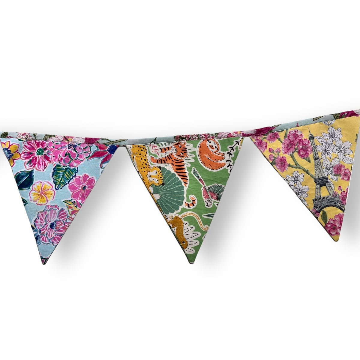 Upcycled Pastel Banner Bunting | Verified Sustainable by Brown Living™
