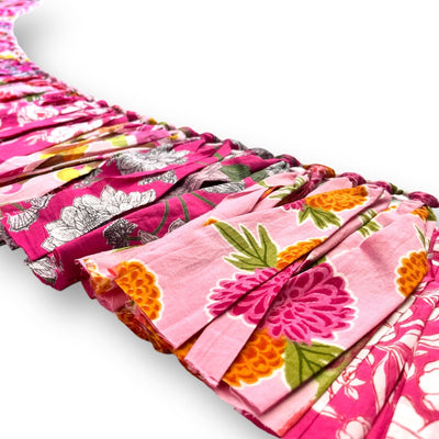 Upcycled Pink Fringes – Wall Decor on Brown Living™. SKU: UMW - Fringe - Pink - 01. Img 7.