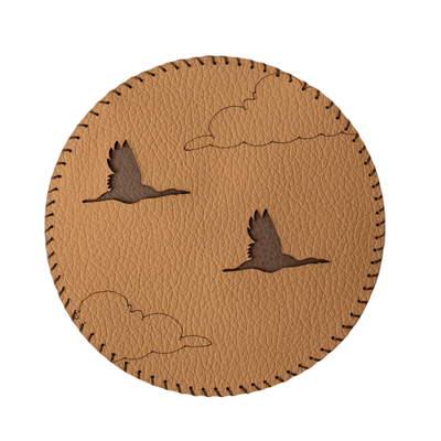 Upcycled, Stain - free and Bird Coasters (Set of 4) – Table Decor on Brown Living™. SKU: COT12. Img 1.