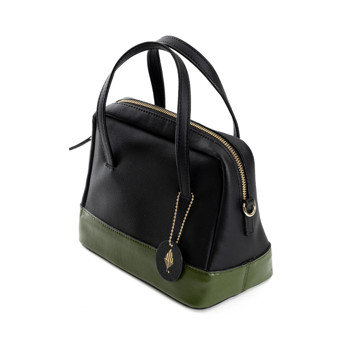 Vanadey (Black & Green) | Women's Bag made with Cactus Leather | Verified Sustainable by Brown Living™
