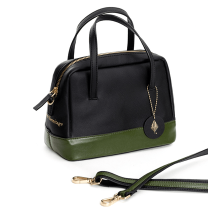 Vanadey (Black & Green) | Women's Bag made with Cactus Leather | Verified Sustainable by Brown Living™