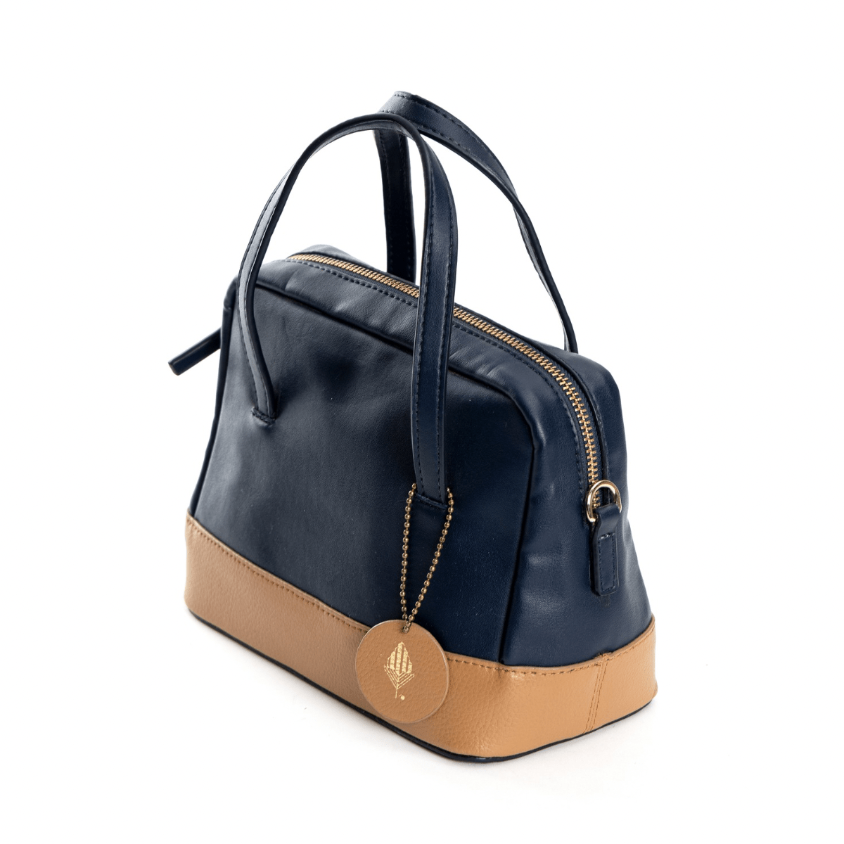 Vanadey (Navy blue & Caramel) | Women's Bag made with Cactus Leather | Verified Sustainable by Brown Living™