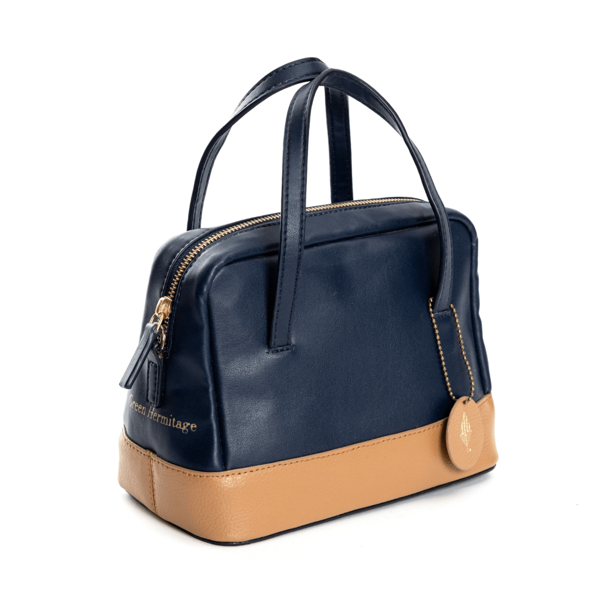 Vanadey (Navy blue & Caramel) | Women's Bag made with Cactus Leather | Verified Sustainable by Brown Living™
