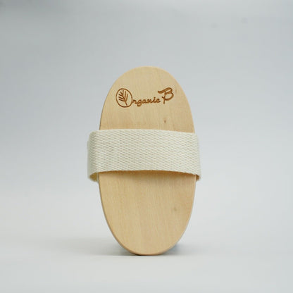 Velvet Touch Beach Wood Body Scrubber Brush - Oval Shaped | Verified Sustainable by Brown Living™