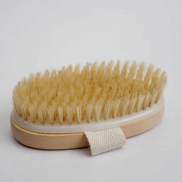 Velvet Touch Beach Wood Body Scrubber Brush - Oval Shaped | Verified Sustainable by Brown Living™