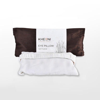Vetiver Eye Pillow for Relaxation & Sleep – Eye Pillow by Kheoni available on Brown Living™. . SKU: VEP62171010. Img 1.