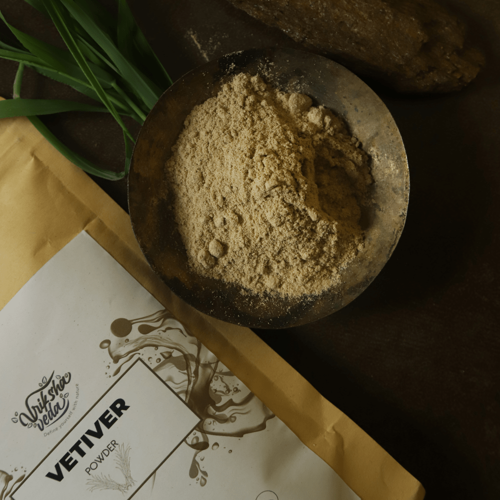 Vetiver Powder - 50 g | Face Pack for Clear Skin | Verified Sustainable by Brown Living™