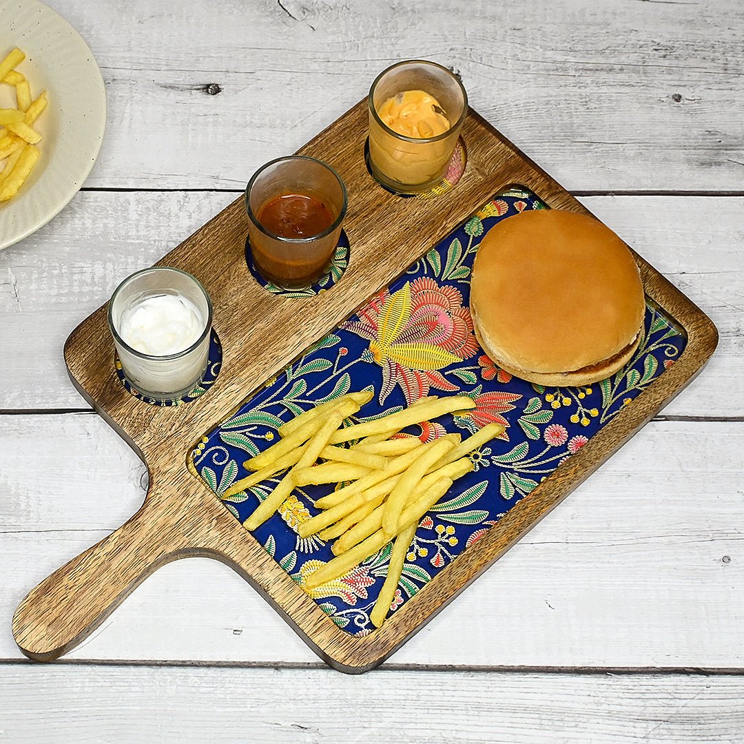 Vibrant Floral Serving Platter | Verified Sustainable by Brown Living™