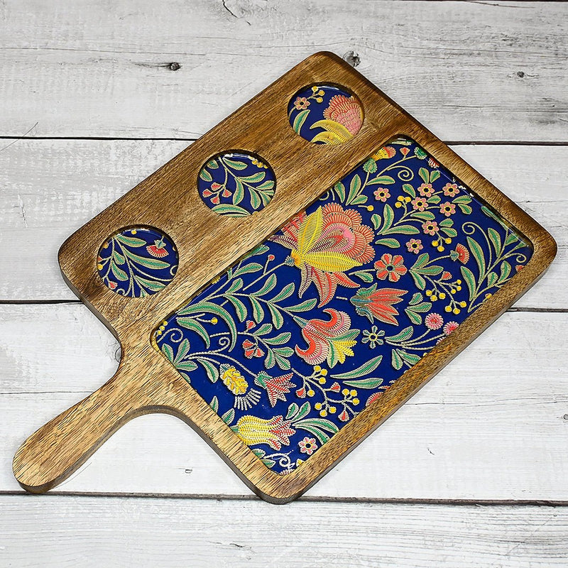 Vibrant Floral Serving Platter | Verified Sustainable by Brown Living™