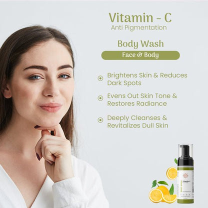 Vitamin C Foaming Body Wash | Anti - Pigmentation | Verified Sustainable by Brown Living™