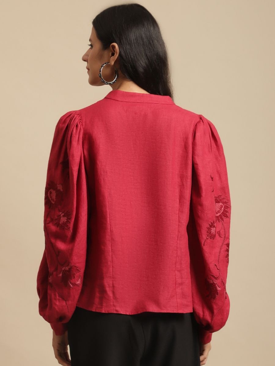 Vivienne Top Red | Verified Sustainable by Brown Living™