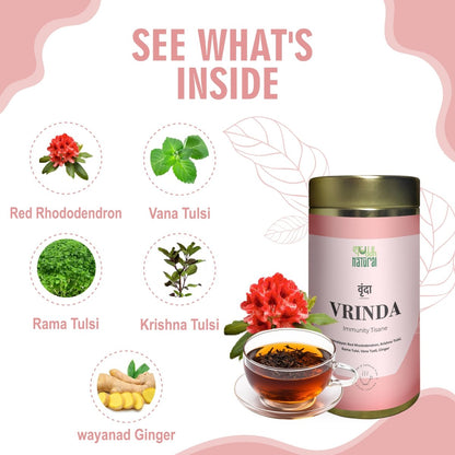 Vrinda Floral Tisane I 40 Cups | Verified Sustainable by Brown Living™