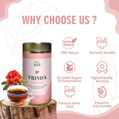 Vrinda Floral Tisane I 40 Cups | Verified Sustainable by Brown Living™