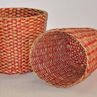 Water Hyacinth Basket Bin – Baskets & Boxes on Brown Living™. SKU: WHWBIN005D. Img 2.