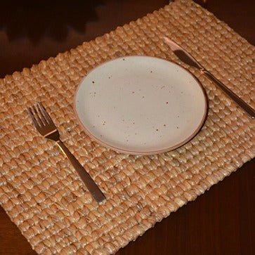Water Hyacinth Rectangular Placemats (Set of 2) – Table Linens on Brown Living™. SKU: WHPMAT025A. Img 5.