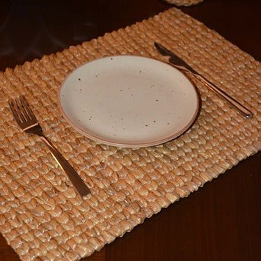 Water Hyacinth Rectangular Placemats (Set of 2) – Table Linens on Brown Living™. SKU: WHPMAT025A. Img 2.