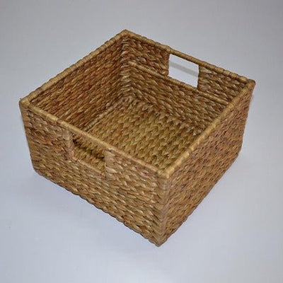Water Hyacinth Square Storage Basket – Baskets & Boxes on Brown Living™. SKU: WHSBAS002A. Img 5.