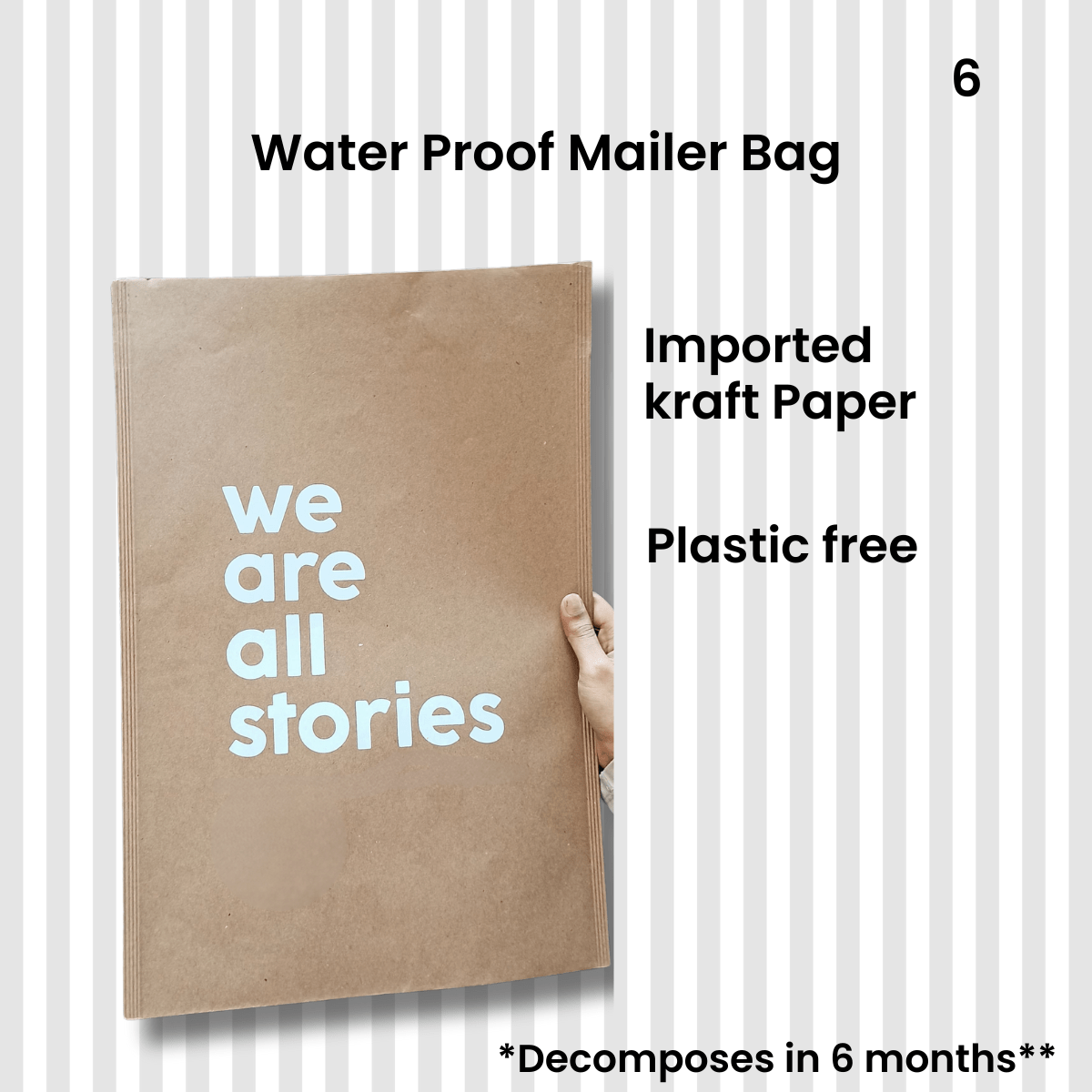 Waterproof Kraft Mailer Bag | Verified Sustainable by Brown Living™
